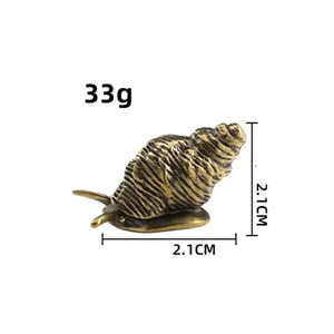 درج حلزونجي مغلق مقبض خزانة حلزنية عتيق من النحاس الأصفر - Product Image 2