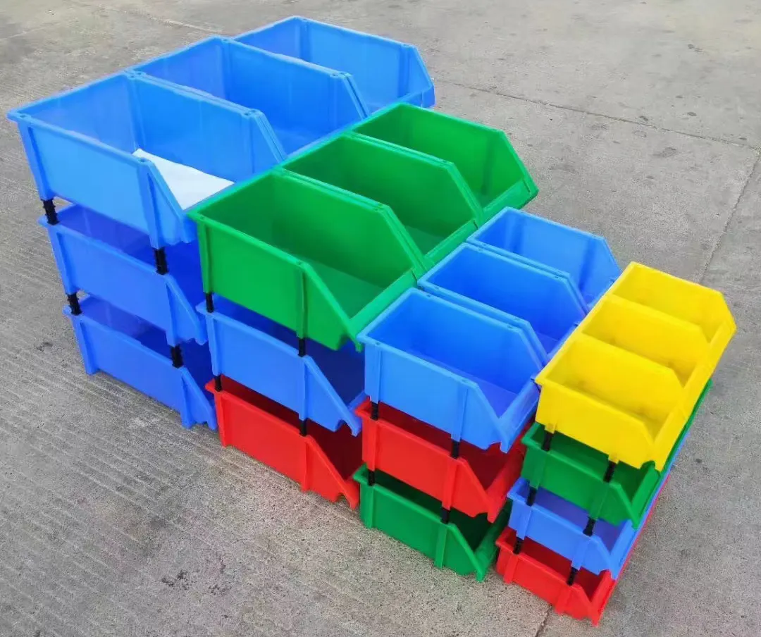 두꺼운 대각선 부품 상자 플라스틱 구성 요소 상자 선반 재료 상자