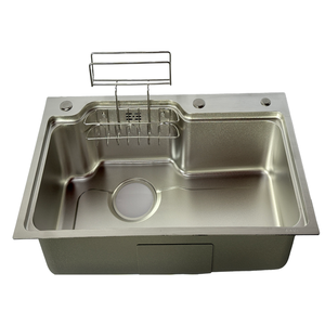 High end handmade <b>sand</b> SUS304stainless steel kitchen sink customized by the factory for household use - Product Image 1