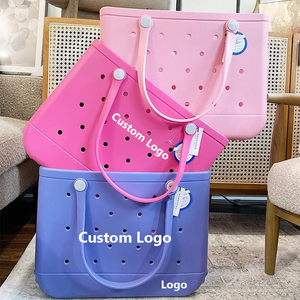 OEM EVA Beach Tote Bag Waterproof Rubber Beach Bag Large Capacity Custom Printed Tote for <b>Pool</b> Travel Shopping 820g Medium - Product Image 1