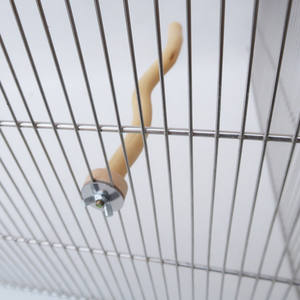 Pappagallo uccello persico bastone naturale in legno di drago bastone in legno massiccio curvo palo di pesce persico stecca forniture di denti con dado - Product Image 2