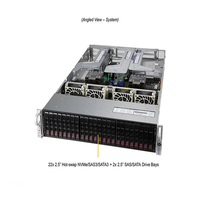 Serveur Ultra 2U Supermicro SYS-220U-TNR, double processeur Intel Xeon, 24 baies NVMe SAS SATA DDR4 PCIe 4.0 GPU HPC, serveur de centre de données d'entreprise