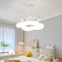 Nordic Crown Enfants Chambre led plafonnier LED Romantique Filles Princesse Pendentif éclairage pour chambre d'enfants