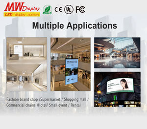 Đầy đủ Tiếng Anh Video Player dọc di chuyển áp phích hiển thị trung tâm mua sắm pantalla led dọc Máy quảng cáo ánh sáng Hộp - Product Image 6