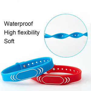 Cá nhân hoá tùy chỉnh kiểm soát truy cập <span class=keywords><strong>RFID</strong></span> thông minh có thể điều chỉnh không thấm nước NFC dây đeo cổ tay vòng đeo tay cho thanh toán - Product Image 5