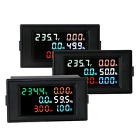 Modul Pengukur Daya Digital Satu Fasa Voltmeter Amperemeter Meteran Listrik 12V-600V 100A Layar LED