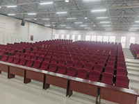 Chaise de salle de conférence sur mesure pour auditorium, avec table d'écriture pliable, pour université, église, théâtre