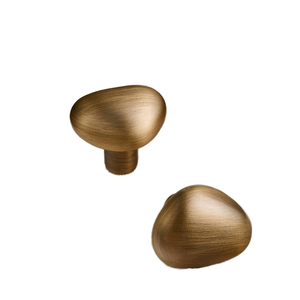 Solid Antique Brass Round Durable <strong>Door</strong> Handles &amp; Drawer <strong>Knobs</strong> for Kitchen Cabinets and <strong>Bedroom</strong> Wardrobes-Antirust Eco-Friendly - Product Image 1
