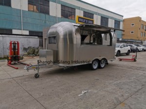 Amerikaanse Standaard 3 + 1 Gootsteen Ijs Camping Truck/Mobiele Friteuse Bakplaat Uitlaat Koffie Cake Camper Trailer - Product Image 5