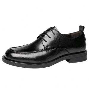 Zapatos de Cuero Cuadrados de Verano para Hombre, Diseño de Lujo, Tallas Grandes, Transpirables, Antideslizantes, Ligeros, con Cordones, Genuinos, 2025 - Product Image 2