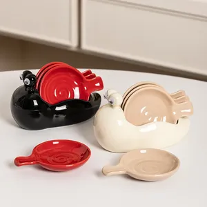 High Quality Novelty Snail <strong>Condiment</strong> Bowl <strong>Set</strong> <strong>Stackable</strong> Seasoning Plates Custom Logo Acceptable Bulk Supply - Product Image 4