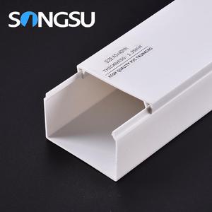 Màu Tùy Chọn <span class=keywords><strong>Pvc</strong></span> <span class=keywords><strong>Trunking</strong></span> 40X20 45X45/<span class=keywords><strong>Pvc</strong></span> Nhựa Sản Xuất <span class=keywords><strong>Trunking</strong></span>/Cáp Raceway Kích Thước - Product Image 2
