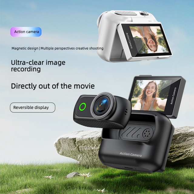 Rolin LK018 Hot Sale Wifi 1080P Mini Thumb Sports Camera Magnetic Back Clip Portable Handheld Vlog Recording