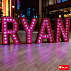 Vente chaude de lettres <span class=keywords><strong>jumbo</strong></span> légères avec bords lisses hauteurs personnalisées pour la publicité pour les planificateurs d'événements et les entreprises de décoration - Product Image 4