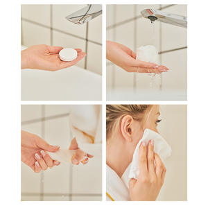 最优惠价格定制100% 涤纶水刺无纺布轻质粘胶/宠物湿巾卸妆毛巾 - Product Image 2