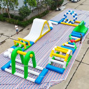 สวนน้ำเป่าลมขนาดใหญ่สำหรับเชิงพาณิชย์ พร้อมสไลเดอร์และสระน้ำ สำหรับ<span class=keywords><strong>ทะเล</strong></span>และทะเลสาบ - Product Image 2