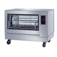 Four à rôtir électrique commercial pour poulet, contrôle de la température, rôtissoire rotative pour dinde, équipement de restauration en acier inoxydable ER-266X