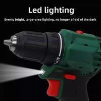 Perceuse électrique sans fil rechargeable au lithium industrielle OEM 10 mm, ensemble de perceuse électrique sans fil, vitesse variable, bricolage, batterie