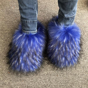 Alfombra Antideslizante de Imitación de Piel de Mapache, Estilo Europeo Americano 2024, para Mujer, Otoño Invierno, Forrada de Felpa, para el Hogar - Product Image 6