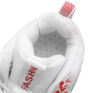 Chaussures basses en maille rétro sportives pour hommes, blanches, surdimensionnées, respirantes, imperméables, antidérapantes, légères, décontractées - Product Image 5