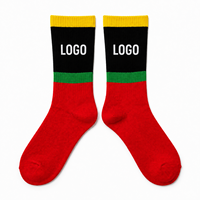 Chaussettes personnalisées antidérapantes jetables en jacquard avec logo, respirantes, en coton, séchage rapide, écologiques, OEM ODM, usine, streetwear