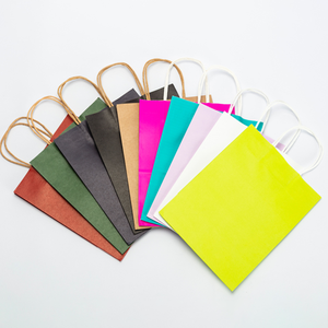 <span class=keywords><strong>Bolsas</strong></span> de Papel <span class=keywords><strong>Kraft</strong></span> <span class=keywords><strong>Biodegradables</strong></span> y Reciclables de Alta Calidad, Coloridas, Duraderas y Personalizadas, con Asas, para Uso Doméstico, Venta al Por Mayor - Product Image 3