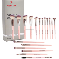 Lot Professionnel de 18 Pinceaux de Maquillage Roses en Poils Synthétiques Personnalisables, avec Boîte Portable, Vente en Gros Direct Fabricant pour Application Visage et Manche