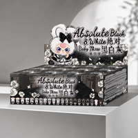 100% Authentique Baby Three Nouvelle Collection Boîte Surprise en Peluche Multicolore Mignonne pour Enfants, Idéale pour Cadeau et Décoration