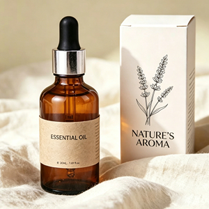 ขวดแก้วสีชาสำหรับบรรจุน้ำมันหอมระเหยคุณภาพสูง พร้อมหลอดหยดแบบพิพิทต์ สำหรับบรรจุอีลิกเซอร์หรือเซรั่ม - Product Image 6