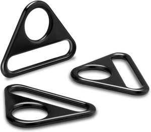 Pack Inch Triangle D Rings Metal Triangle Buckles For Dog Tag Clip Adjuster <b>Purse</b> Strap Paracord Keychain Lanyard Bag Hardware K - Product Image 1