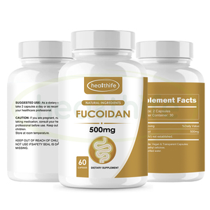 Healthife OEM Estratto di Fucoidano in Polvere 500mg/60 <span class=keywords><strong>Capsule</strong></span>/Flacone <span class=keywords><strong>Capsule</strong></span> di Fucoidano - Product Image 1