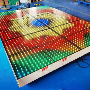 Led plancher scène led plancher pour dacing 3d danse mariage pary dj <span class=keywords><strong>disco</strong></span> pub scène verre miroir plancher dmx512 contrôle danse lumière - Product Image 4
