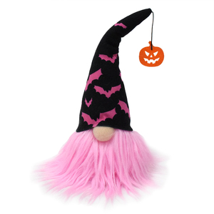 Décoration de table d'Halloween 2026 Boheng Fashion : <span class=keywords><strong>Citrouille</strong></span>, Gonk suédois en peluche, Chauve-souris rose, Gnome de Noël d'Halloween - Product Image 1