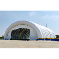Tente Hangar Gonflable Robuste, Imperméable et Résistante aux Intempéries, Abri Tunnel pour Entrepôt, Taille Personnalisable pour Usage Temporaire