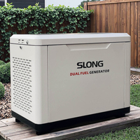 SLONG BRAND OEM Leiser Tragbarer 20KW 110/220/230V Erdgas-Notstromgenerator mit Autostart für Privathaushalte