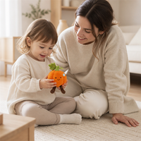 Pompoen Pluche Speelgoed Zacht Knuffeldier Pop Schattig Realistisch Kinderspeelgoed Cadeau voor de Kinderkamer Huisdecoratie PP Katoenen Vulling