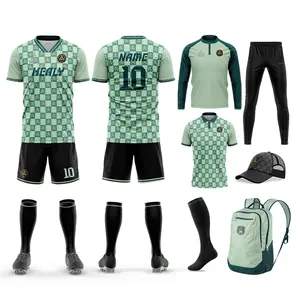 Maglia da calcio da uomo di sublimazione personalizzata professionale divisa da calcio set completo kit da calcio