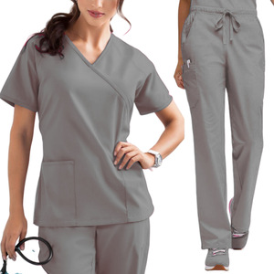 2025 calidad superior logotipo personalizado estiramiento mujeres Scrubs Pet Hospital clínica dental Doctor enfermera Scrub Jogger conjuntos uniforme - Product Image 6