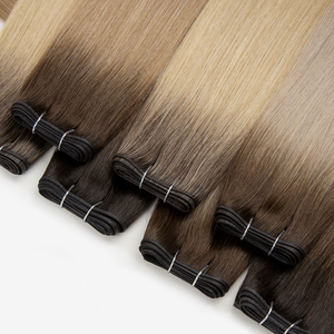 <span class=keywords><strong>Cabello</strong></span> humano ruso doble dibujado <span class=keywords><strong>ondulado</strong></span> rizado mezclado Rubio doble cara Invisible PU piel genio Cinta Larga trama extensión de <span class=keywords><strong>cabello</strong></span> - Product Image 4