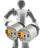 Actionneur articulé très compact avec encodeur magnétique absolu double à simple rotation RRF, module de contrôle Canopen MIT, couple de 3 Nm pour bras robotisé