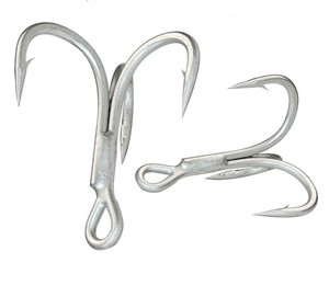 Bán Buôn New Pesca 4X Sức Mạnh Carbon Cao Thép Gai <span class=keywords><strong>Treble</strong></span> Lưỡi Câu Cá Vòng Uốn Cong Lưỡi Câu Cá - Product Image 3