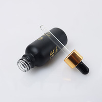 Bouteille Compte-Gouttes en Verre Haute Qualité Transparente pour Huile Essentielle ou Sérum, 5ml 10ml 15ml 20ml 30ml 50ml 100ml, avec Pipette Dorée 1oz