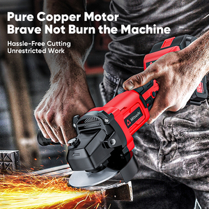 Chải không dây máy mài góc M14 Mài máy cắt điện máy xay 21V pin công cụ điện tự làm kích hoạt - Product Image 2