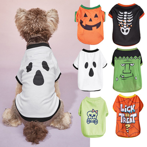 <strong>Funny</strong> Halloween Monster Pumpkin Puppy Small Dog Pet <strong>Clothes</strong> Comfortable Halloween Shirt for Small Dogs - Product Image 1