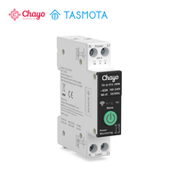 Interrupteur intelligent WiFi Tasmota sur rail DIN 1P+N 63A, relais intelligent réglable avec mesure, AC 90-240V, minuterie, Home Assistant, MQTT, Chayo