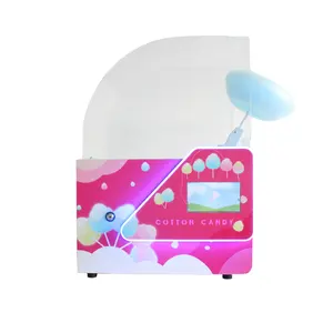 Hot selling commercial mini cotton candy machine for sale unmanned self-service cotton candy vending machine