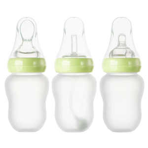 Nouveau-né bébé large bouche bouteille <span class=keywords><strong>de</strong></span> lait pâte <span class=keywords><strong>de</strong></span> <span class=keywords><strong>riz</strong></span> bouteille <span class=keywords><strong>paille</strong></span> tasse 3 <span class=keywords><strong>en</strong></span> 1 ensemble <span class=keywords><strong>de</strong></span> qualité alimentaire Silicone presser cuillère douce - Product Image 2