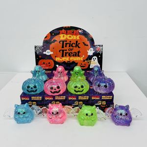 Set Temático de Halloween: Juguete Blandito de Látex PU con Forma de Murciélago, Fantasma y Calabaza para Regalo de Halloween - Product Image 1