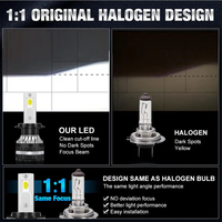 Ampoule de phare LED haute puissance YHKOMS 70W 6000LM Super Lumineuse 9005 9006 H11 H7 H4 Phares LED pour voiture