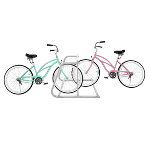 Portabicicletas de suelo Soporte de estacionamiento de bicicleta de metal Portabicicletas de doble cara Gird - Product Image 2